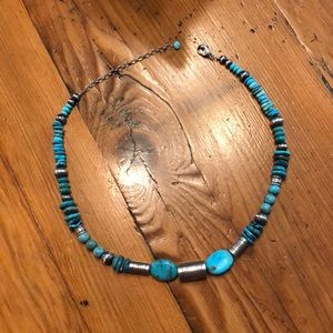 Turquoise necklace 21 inches long